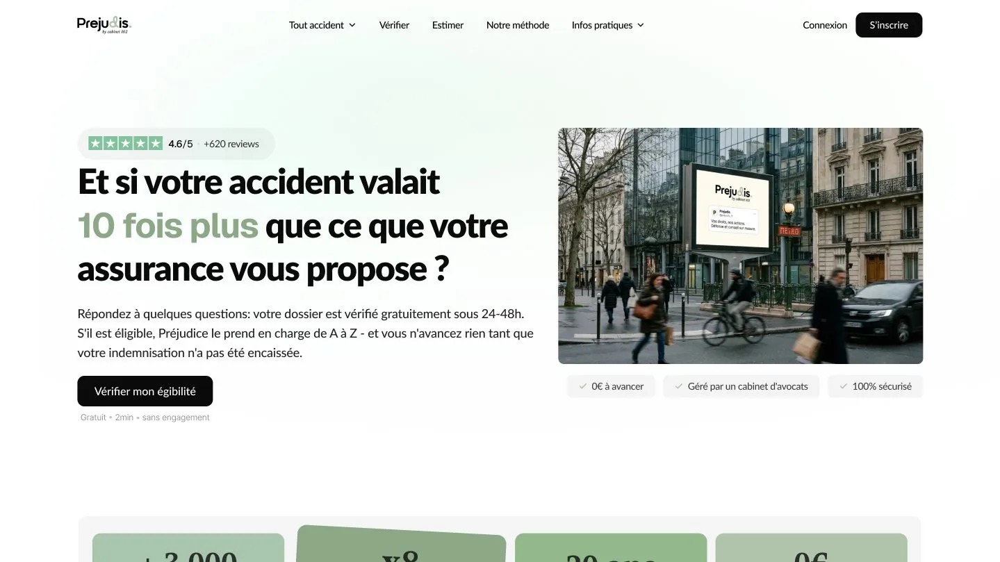 Haut de page du site Préjudis