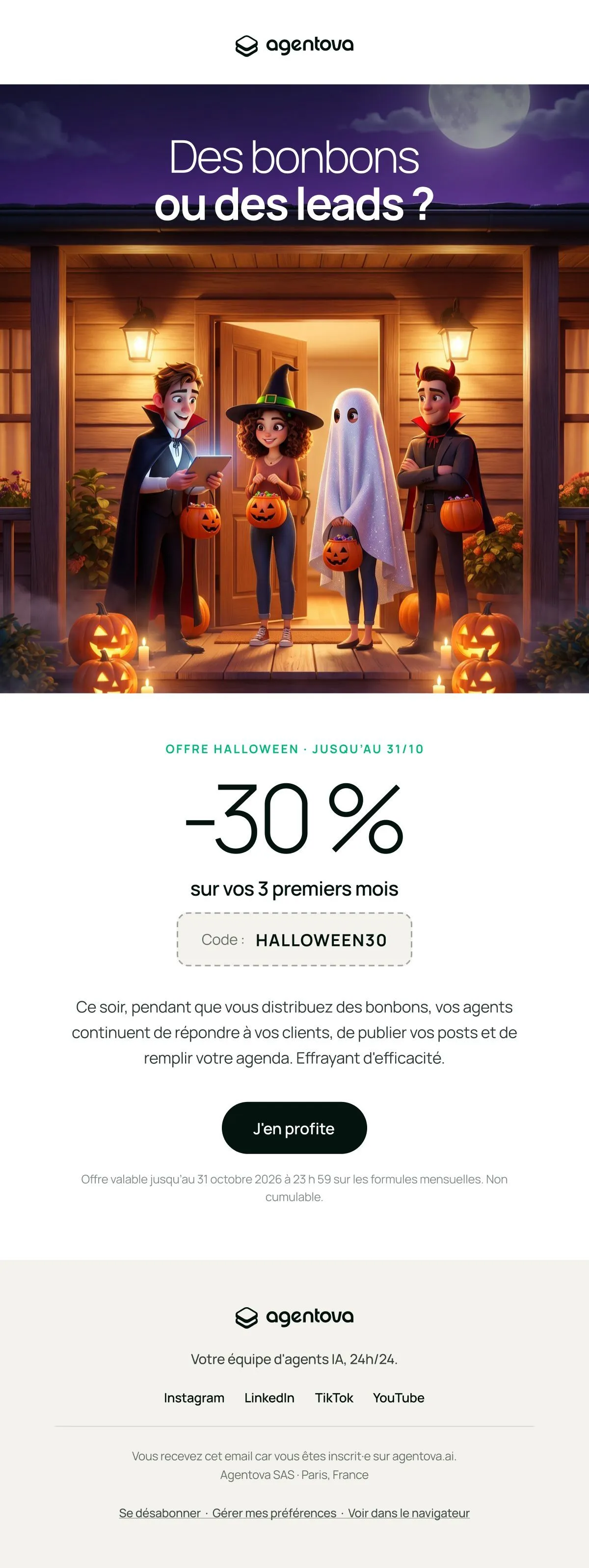 Email Agentova Promo Halloween